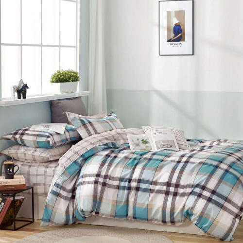Cotton Quilt Cover Set Bailey | Bed Linen Online