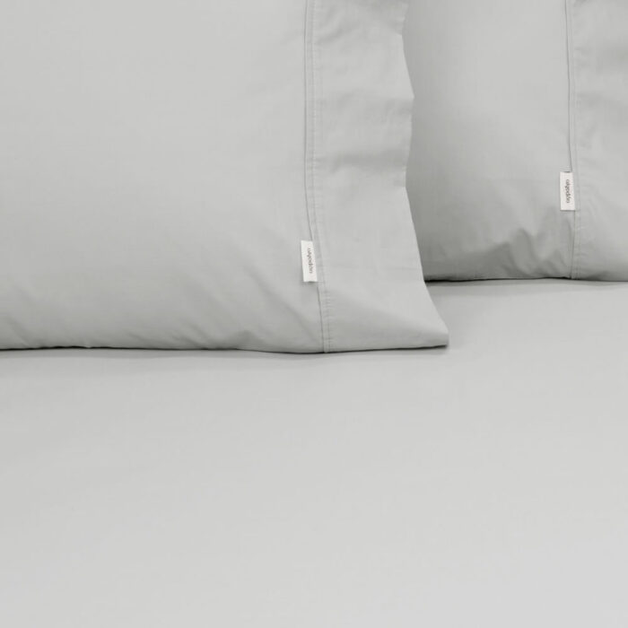 300TC Cotton Fitted Combo Sheet Set Algodon Faded Silver Grey @ bedlinenonline.com.au