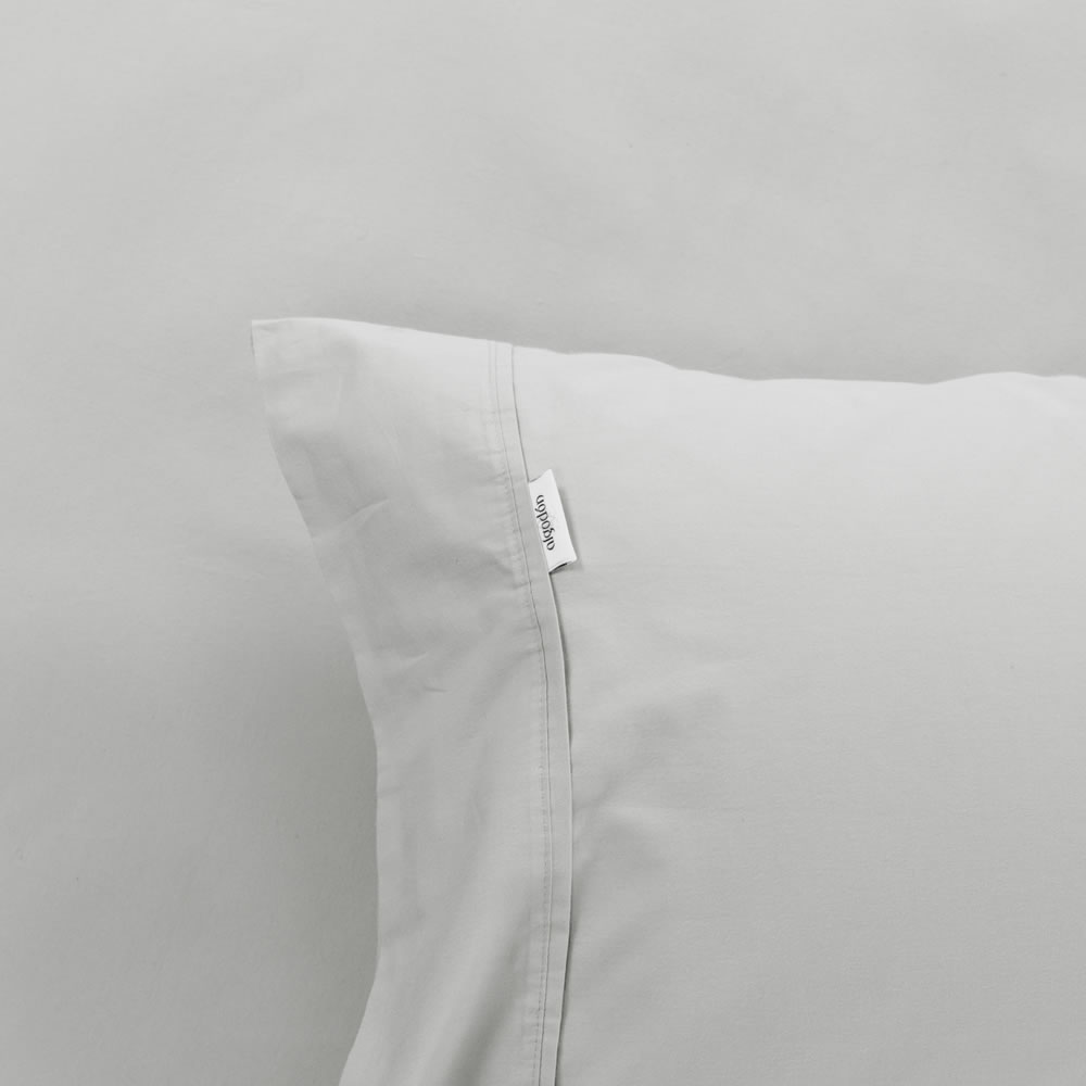 300TC Cotton Fitted Combo Set Algodon Silver Grey - Image 3