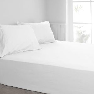 300TC Cotton Fitted Combo Set Algodon White