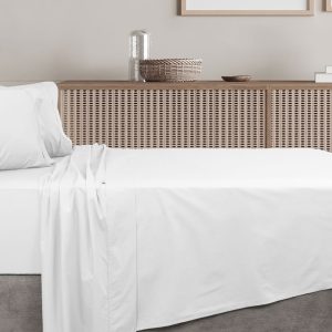 300TC Cotton Sheet Set Algodon White