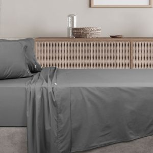 300TC Cotton Sheet Set Algodon Charcoal Grey