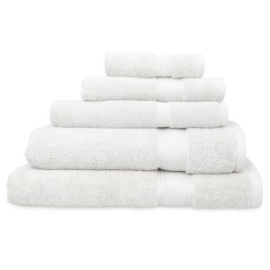 Cotton Bath Towel Collection St Regis White @ bedlinenonline.com.au