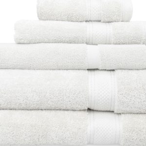 Cotton Bath Towel Collection St Regis White @ bedlinenonline.com.au