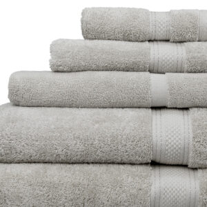 Cotton Bath Towel Collection St Regis Silver @ bedlinenonline.com.au